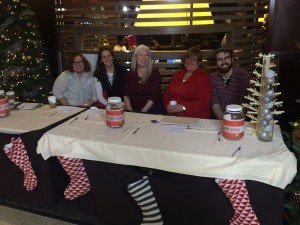 The lovely people from the Daily Bread Food Bank accepting food and toy drive donations at the BT Holiday Party. 