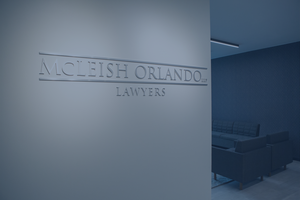 McLeish Orlando Personal Injury Lawyers Sign