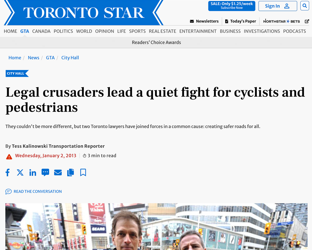 Legal Crusaders Lead a Quiet Fight for Cyclists and Pedestrians