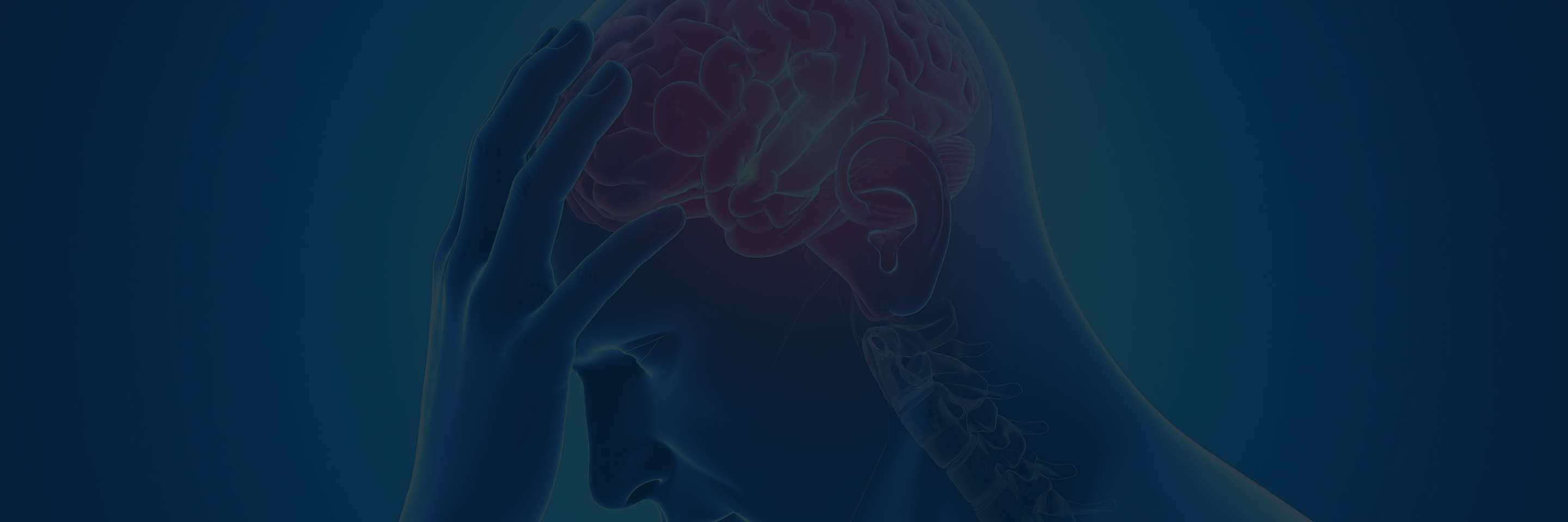 Illustration of a person holding their head, highlighting brain injury and delayed concussion symptoms after an accident.